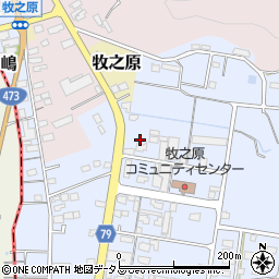 静岡県牧之原市布引原261周辺の地図