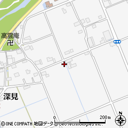 静岡県袋井市深見279-3周辺の地図