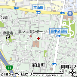 大阪府豊中市宝山町7-20周辺の地図