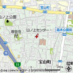 大阪府豊中市宝山町7-3周辺の地図