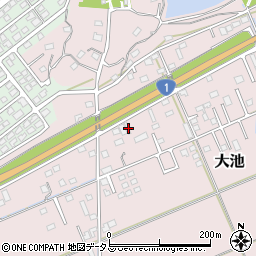 静岡県掛川市大池247周辺の地図