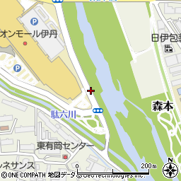 兵庫県伊丹市天津狐薮周辺の地図
