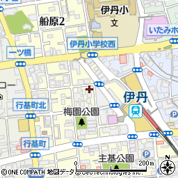 ラッキーパーキング阪急伊丹駅前駐車場周辺の地図