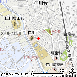 兵庫県宝塚市仁川台37周辺の地図