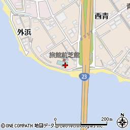 愛知県豊橋市前芝町（浜新田）周辺の地図