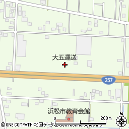 静岡県浜松市中央区東三方町257周辺の地図