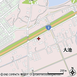 静岡県掛川市大池246周辺の地図