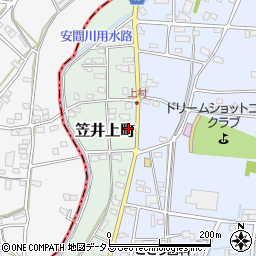 静岡県浜松市中央区笠井上町140周辺の地図