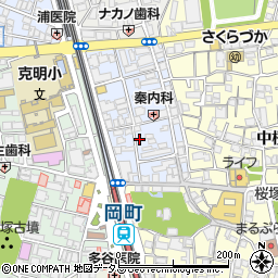 大阪府豊中市岡町7-5周辺の地図