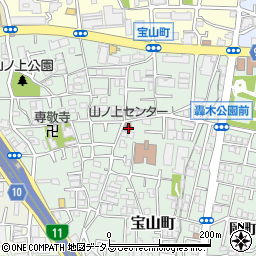 大阪府豊中市宝山町7-5周辺の地図