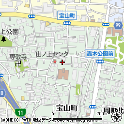 大阪府豊中市宝山町7-18周辺の地図