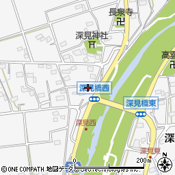 静岡県袋井市深見2215周辺の地図