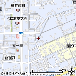 静岡県掛川市宮脇1丁目24周辺の地図