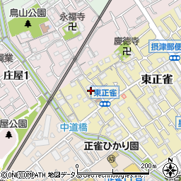 大阪府摂津市東正雀7周辺の地図