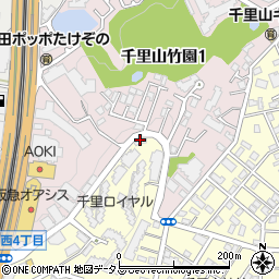 ハイム緑地公園周辺の地図