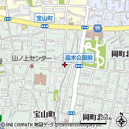 大阪府豊中市宝山町6-5周辺の地図