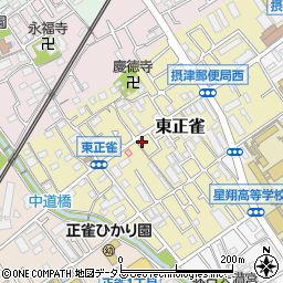 大阪府摂津市東正雀11-21周辺の地図