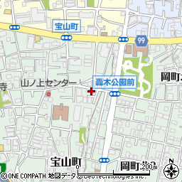 大阪府豊中市宝山町6-4周辺の地図