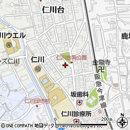 兵庫県宝塚市仁川台58周辺の地図