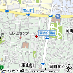 大阪府豊中市宝山町6-3周辺の地図
