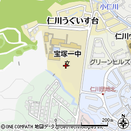 兵庫県宝塚市仁川うぐいす台1周辺の地図