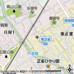 大阪府摂津市東正雀7-9周辺の地図