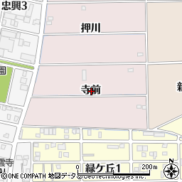 愛知県豊橋市牛川町寺前周辺の地図