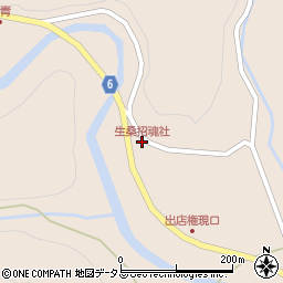 生桑招魂社周辺の地図