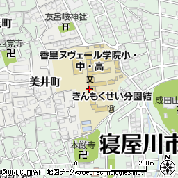大阪府寝屋川市美井町18周辺の地図