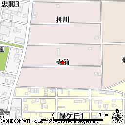 愛知県豊橋市牛川町（寺前）周辺の地図