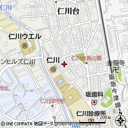 兵庫県宝塚市仁川台41周辺の地図