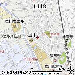 兵庫県宝塚市仁川台41周辺の地図