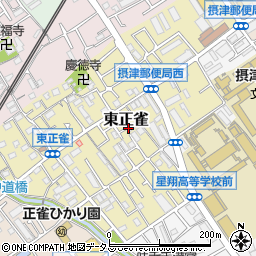 大阪府摂津市東正雀周辺の地図