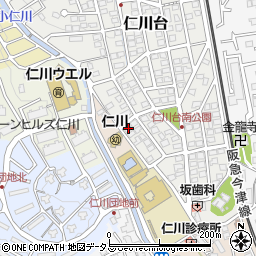 兵庫県宝塚市仁川台38周辺の地図