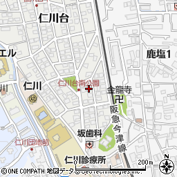 兵庫県宝塚市仁川台67周辺の地図
