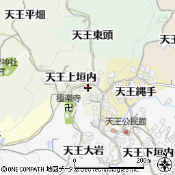 京都府京田辺市天王上垣内周辺の地図