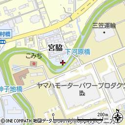静岡県掛川市宮脇234-23周辺の地図