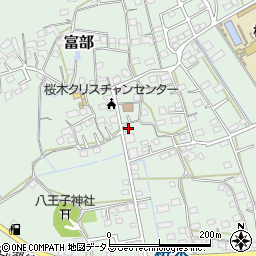静岡県掛川市富部628-2周辺の地図