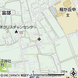 静岡県掛川市富部979-1周辺の地図