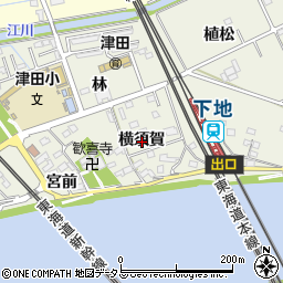 愛知県豊橋市横須賀町横須賀周辺の地図