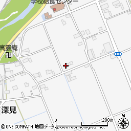 静岡県袋井市深見214-1周辺の地図