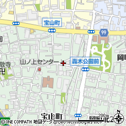 大阪府豊中市宝山町2-17周辺の地図