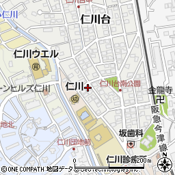 兵庫県宝塚市仁川台40周辺の地図