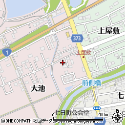 静岡県掛川市大池124周辺の地図
