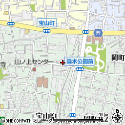 大阪府豊中市宝山町2-16周辺の地図