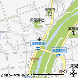 静岡県袋井市深見2207周辺の地図