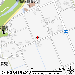 静岡県袋井市深見215周辺の地図