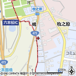 静岡県牧之原市嶋957-1周辺の地図