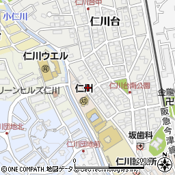 兵庫県宝塚市仁川台129-1周辺の地図