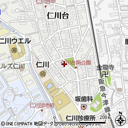 兵庫県宝塚市仁川台56周辺の地図